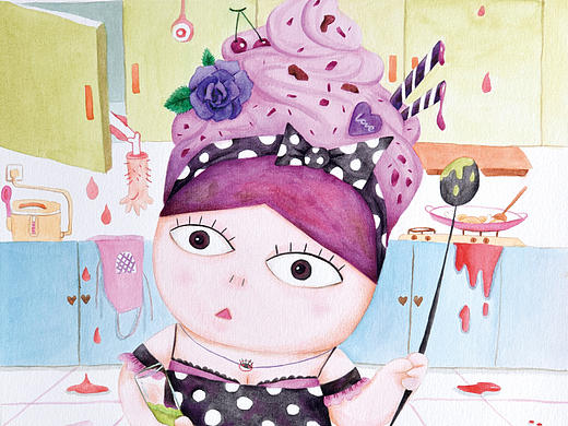 Dreamy Rice Girl（个人主页-ZMTg1NTQ4MDA=） - 艺术插画 - 站酷设计师萝饭米HmL原创素材 - 站酷ZCOOL