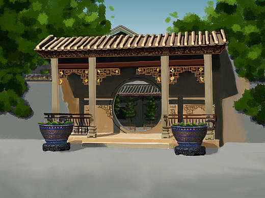 《手绘手机背景》
