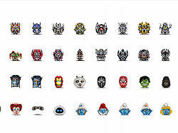 一堆变形金刚人物等,看到没?