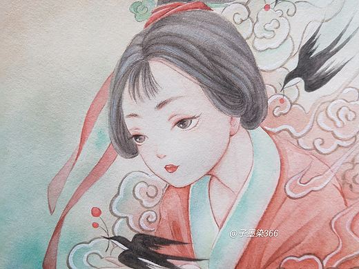 原创古风“有人给你送小红豆了”