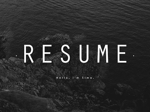 个人简历+作品集