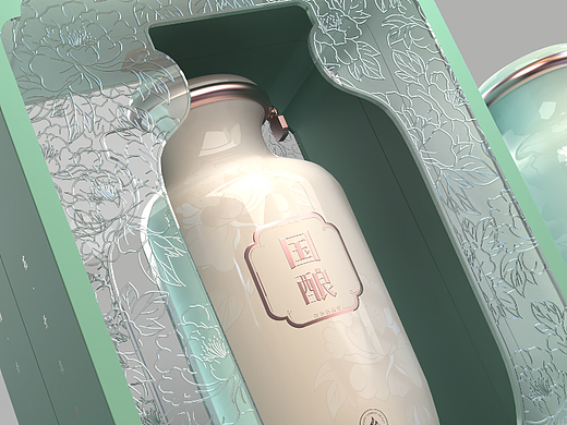 白酒 酒包装设计渲染