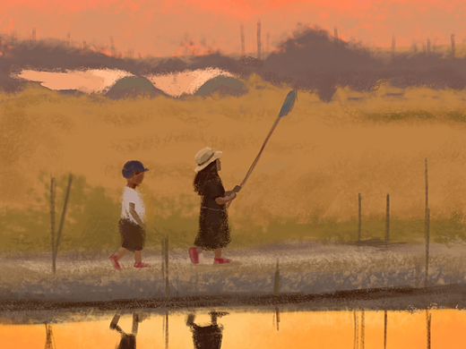 板绘。插画。原创。