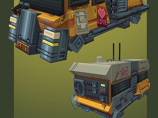 最近的作品体素模型