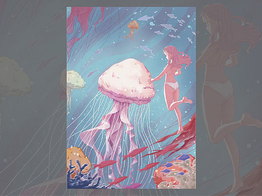 //海洋插画//