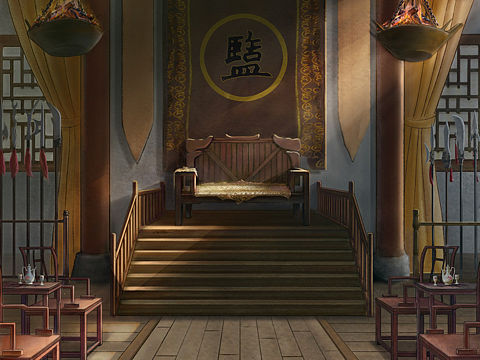 场景原画-聚义厅