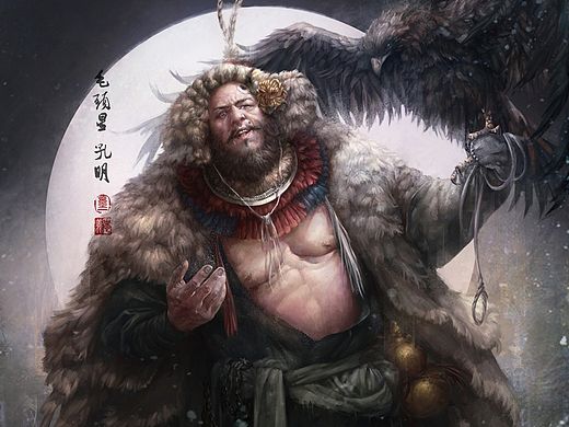 张墨一《水浒传》地猖星-毛头星-孔明