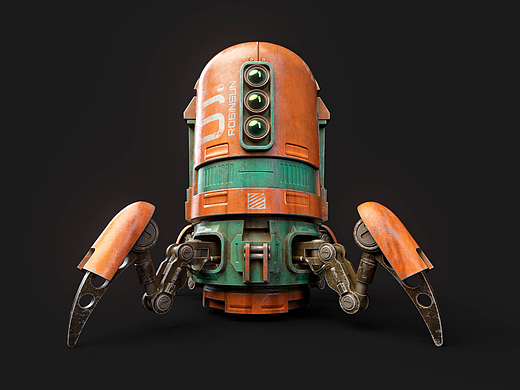 Substance Painter 机器人模型材质制作练习