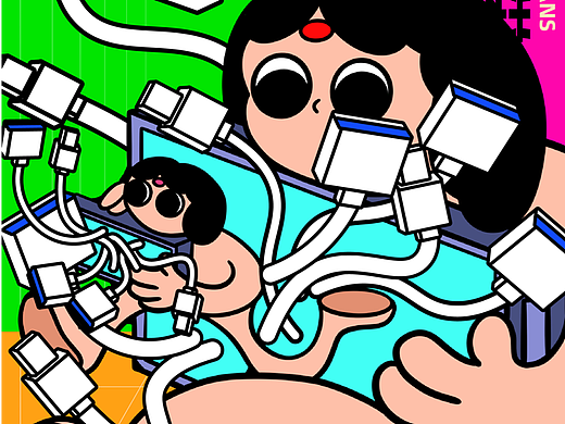 放下肉体的精神人类（个人主页-ZNjIyNjM4ODQ=） - 图案 - 站酷设计师Anna不喝牛奶原创素材 - 站酷ZCOOL