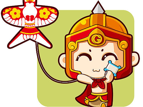 公司卡通形象设计①——小将军和士兵