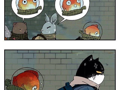 貓仔和魚仔的日常（漫畫和插畫）（個(gè)人主頁-ZMzM4MDQ0ODQ=） - 短篇/格漫 - 站酷設(shè)計(jì)師口舍先生原創(chuàng)素材 - 站酷ZCOOL