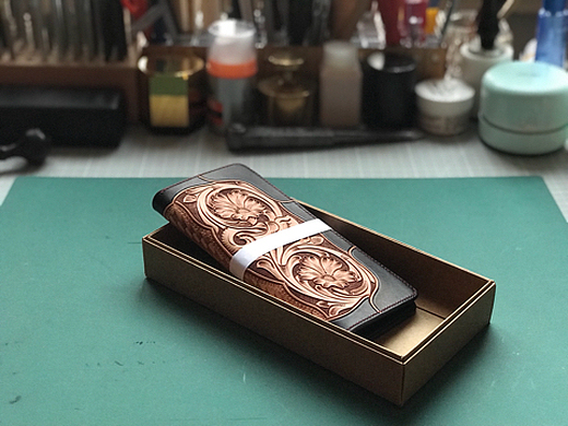 手工皮具〕拉链手包