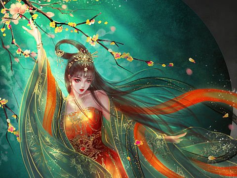 梦里红颜朱成碧