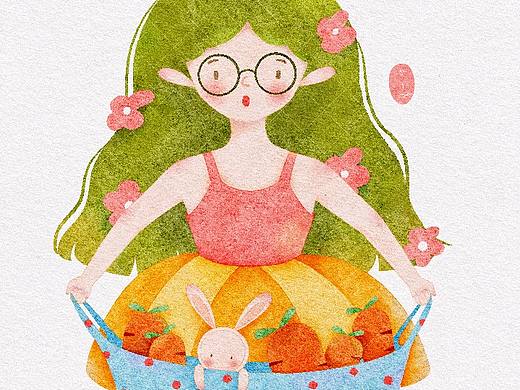 儿童插画｜水彩人物