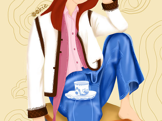 插画练习（个人主页-ZNDQ0MTM3Mjg=） - 创作习作 - 站酷设计师曲奇祺原创素材 - 站酷ZCOOL