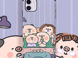 猪次郎幸福的一家&手机壳周边产品