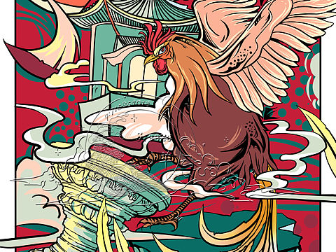 圓明園主題瑞獸?雞（個人主頁-ZNTkzODQzODg=） - 創(chuàng)作習(xí)作 - 站酷設(shè)計師小羊Breeze原創(chuàng)素材 - 站酷ZCOOL