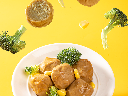 即食丸子轻食风拍摄案例