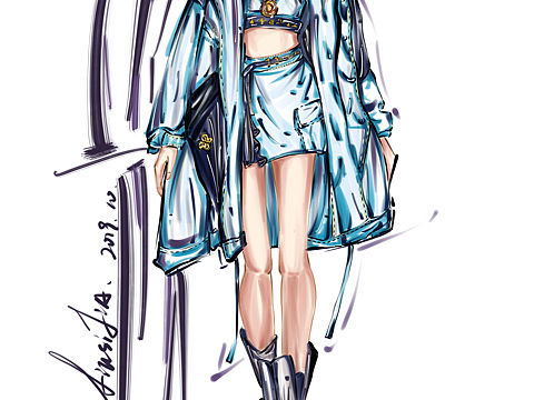 時(shí)裝插畫（個(gè)人主頁(yè)-ZMzk3NzY0ODg=） - 創(chuàng)作習(xí)作 - 站酷設(shè)計(jì)師DouNail原創(chuàng)素材 - 站酷ZCOOL