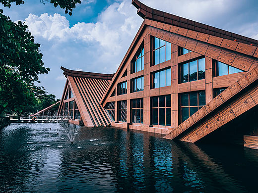 广富林遗址公园一角