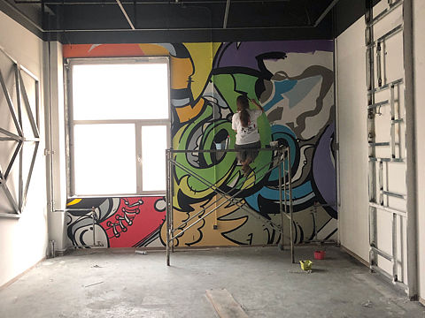 大隐墙绘-北京墙绘案例展示（个人主页-ZNDU0NDMzMjQ=） - 家装设计 - 站酷设计师大隐视觉原创素材 - 站酷ZCOOL