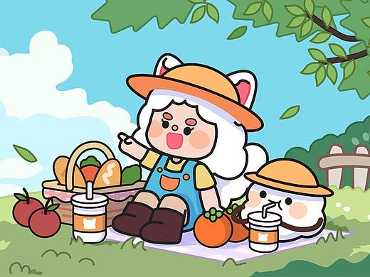 云小狐云咖茶茶点点 卡通IP云狐