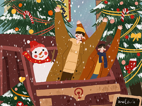 圣诞节（个人主页-ZNTA1NjY1MjA=） - 创作习作 - 站酷设计师易小困原创素材 - 站酷ZCOOL