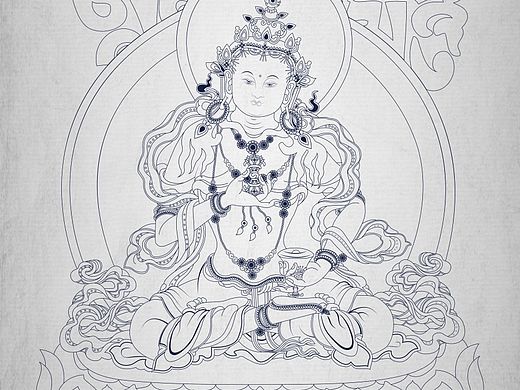 金刚萨埵佛 / 唐卡绘制