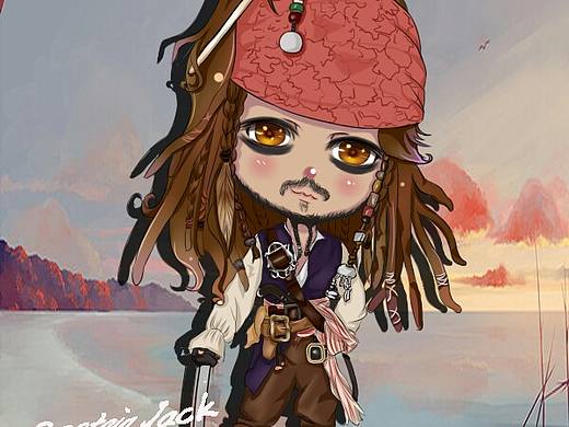 画个我的Jack船长（个人主页-ZMjIzOTMzODQ=） - 艺术插画 - 站酷设计师小c迷糊原创素材 - 站酷ZCOOL