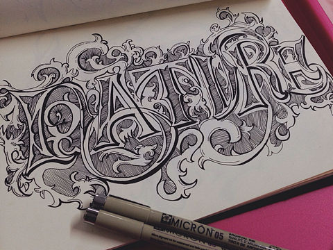 【英文花体】handlettering