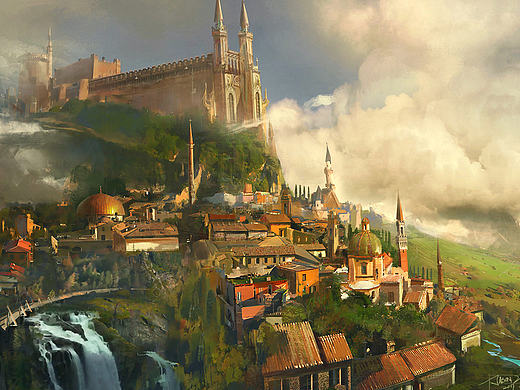 NWA原创 | 守夜人大大习作 《小城堡》作品及步骤图