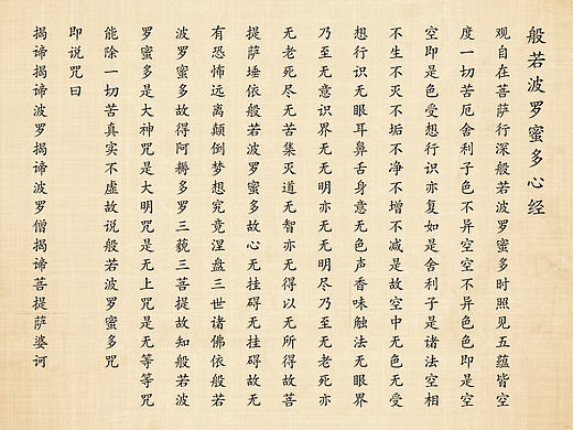 般若波罗蜜多心经
