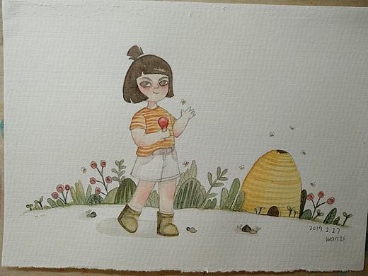 水彩插画