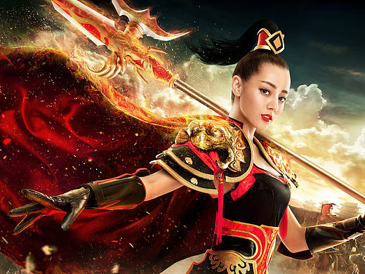 [游戏海报] 女武神&女皇 cosplay by 迪丽热巴 