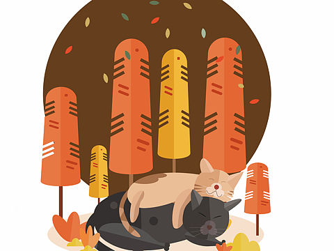 猫咪（个人主页-ZMzQ2MTIxMDQ=） - 商业插画 - 站酷设计师神经饼ZYL原创素材 - 站酷ZCOOL