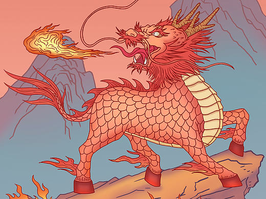 神兽图案装饰画