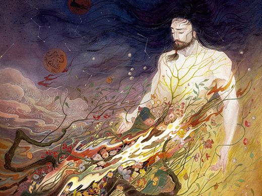 神话图鉴之盘古插画-商业插画28700981年前精卫插画-商业插画27493891