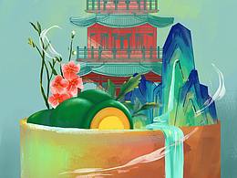 清明主题插画