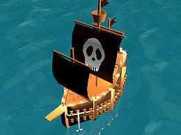 Cinema4d 练习三“海盗船”