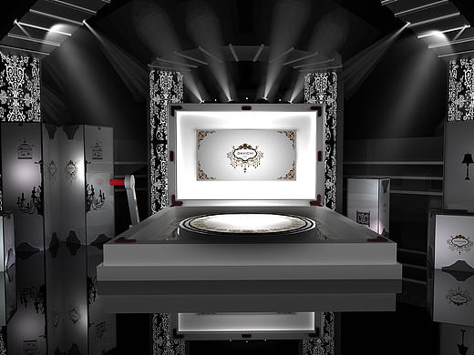 【3d场景还原】韩国打歌节目舞美临摹 视频与效果图 