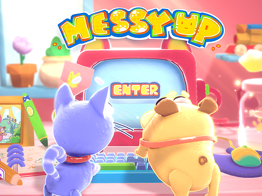 双人合作游戏《messy up》