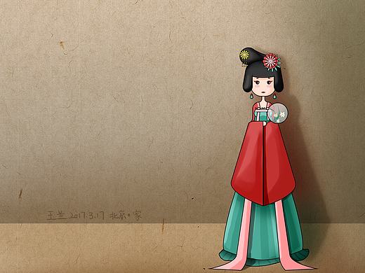 手绘唐朝女子（个人主页-ZMjA4ODA1ODg=） - 创作习作 - 站酷设计师疯癫土豆子原创素材 - 站酷ZCOOL