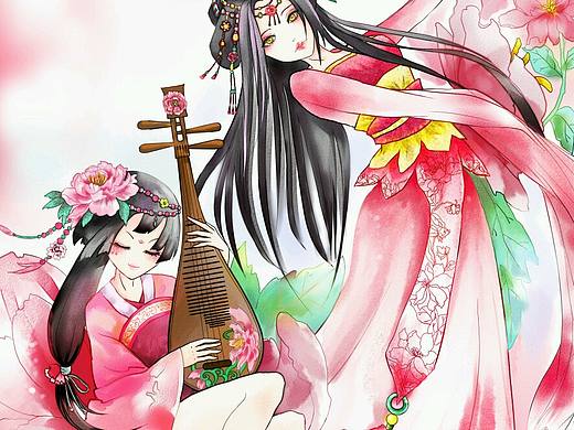 牡丹花魂游双女