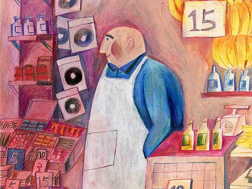 综合材料插画尝试