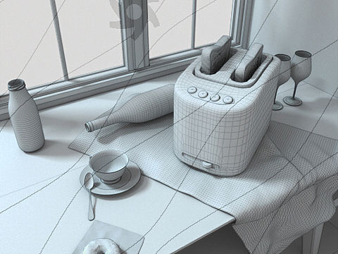 C4D建模练习作业