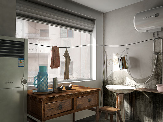 室內(nèi)小角落三維渲染圖_練手之作（個(gè)人主頁-ZMTU1ODIxOTI=） - 建筑/空間 - 站酷設(shè)計(jì)師陶人kidd原創(chuàng)素材 - 站酷ZCOOL