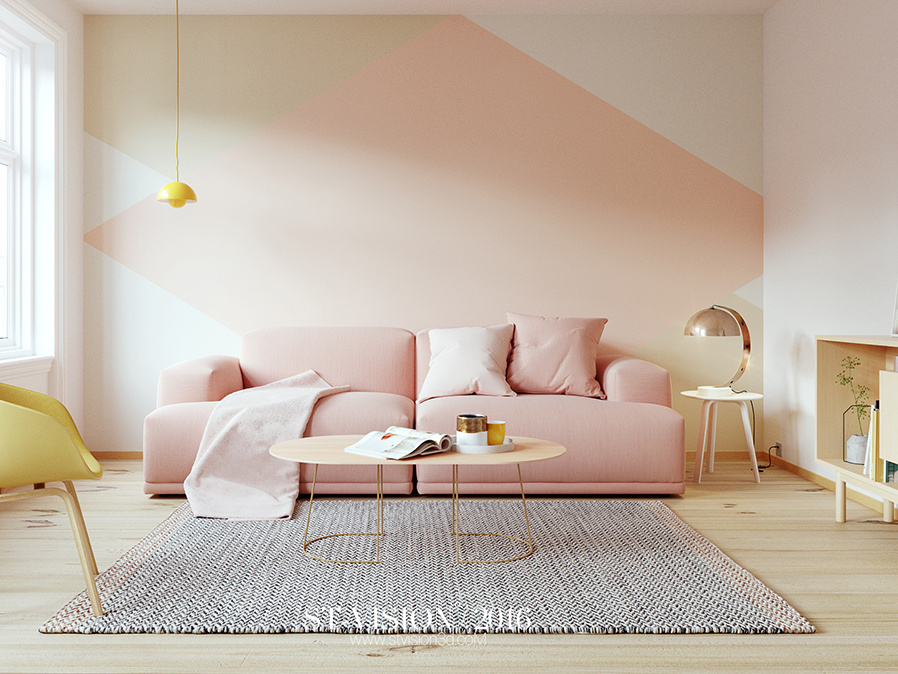 [斯特]-muuto粉色系沙发