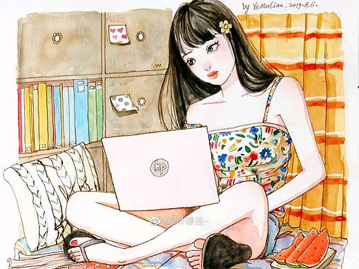 插画少女
