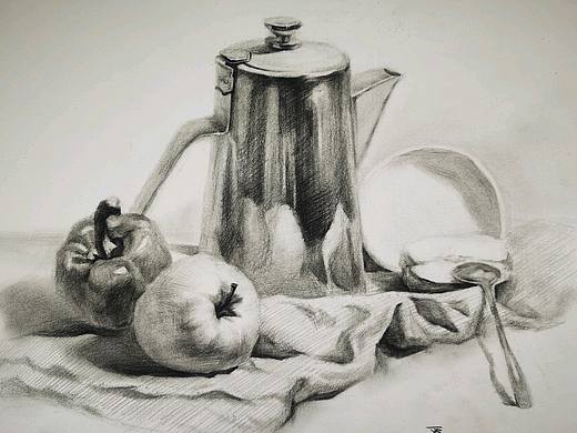 素描静物