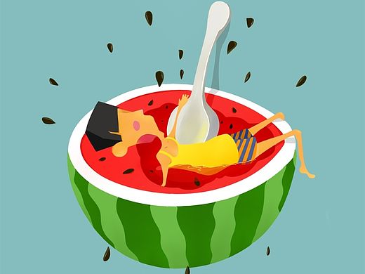 夏天于我（個人主頁-ZMTI0Njk5MDQ=） - 圖案 - 站酷設(shè)計師方土司原創(chuàng)素材 - 站酷ZCOOL